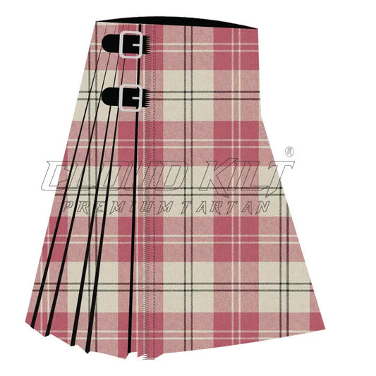 Alisa Pink Premium Tartan Kilt - CLOUD KILT