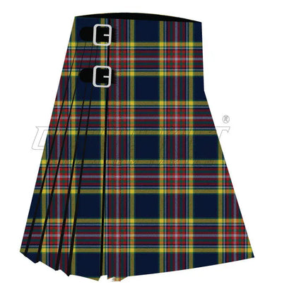 Anthony Blue Plaid Premium Tartan Kilt - CLOUD KILT