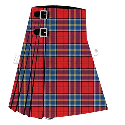 Asman Red Premium Tartan Kilt - CLOUD KILT