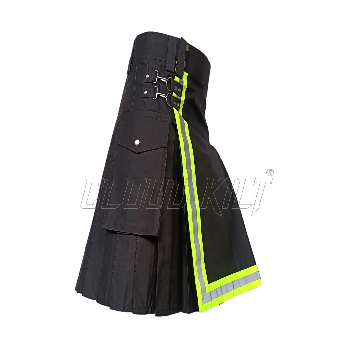 Black High Visibility Firefighter Kilt CLOUD KILT