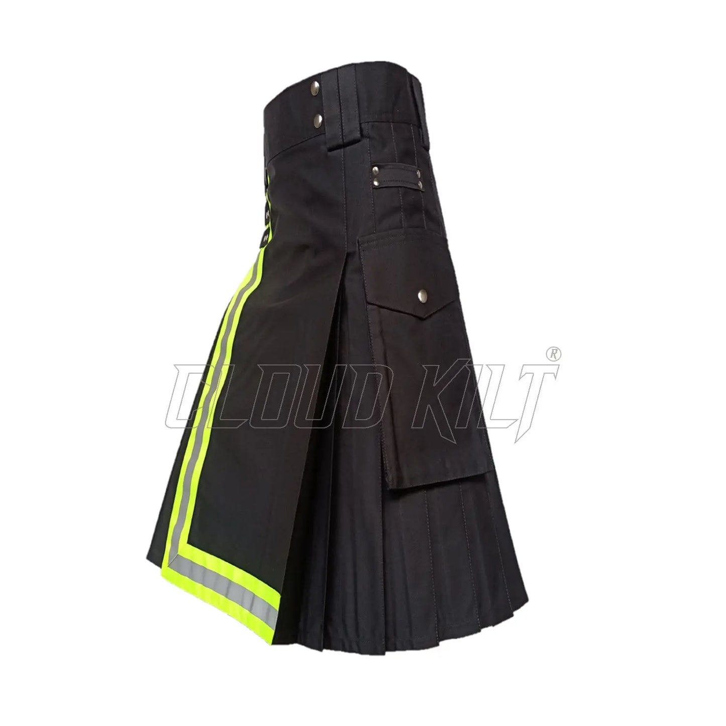 Black High Visibility Firefighter Kilt CLOUD KILT