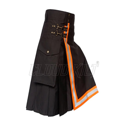 Black High Visibility Firefighter Kilt CLOUD KILT