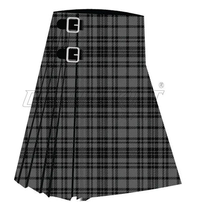 Bute Heather Black Premium Tartan Kilt - CLOUD KILT