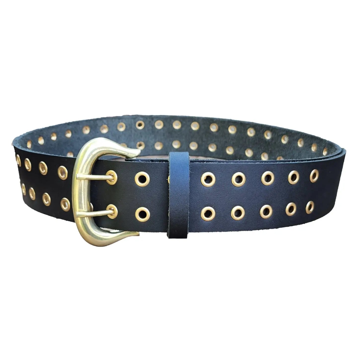 Double Prong Western Brass Buckle Kilt Belt CLOUD KILT