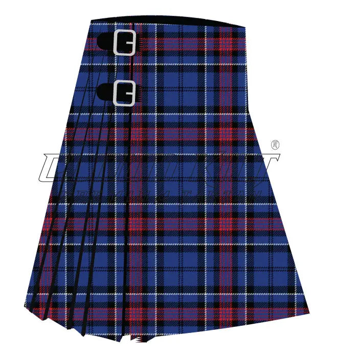 Ibrox District Modern Premium Tartan Kilt CLOUD KILT