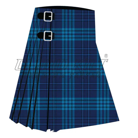 Indigo Blue Premium Tartan Kilt CLOUD KILT