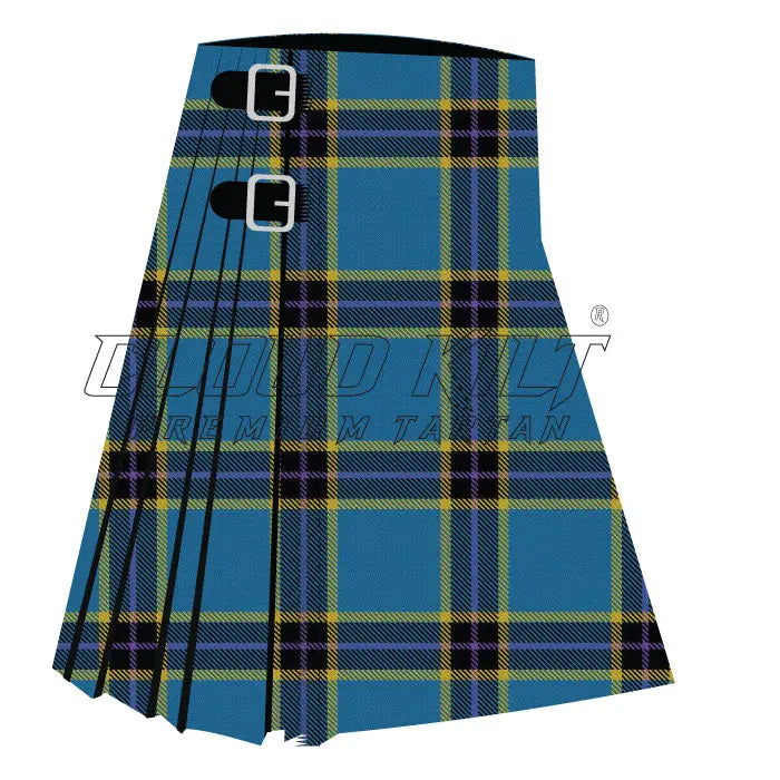 Kirke Miles Family Premium Tartan Kilt CLOUD KILT