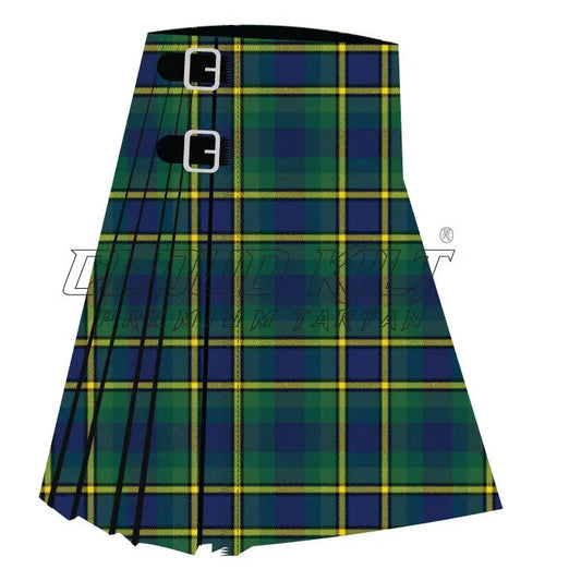 Lenaghan Green Modern Premium Tartan Kilt CLOUD KILT