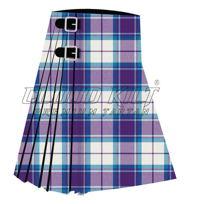 Longniddry Purple Premium Tartan Kilt CLOUD KILT