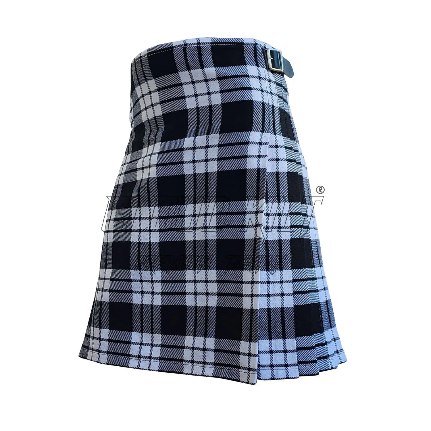 McFarlane Black & White Tartan Kilt CLOUD KILT