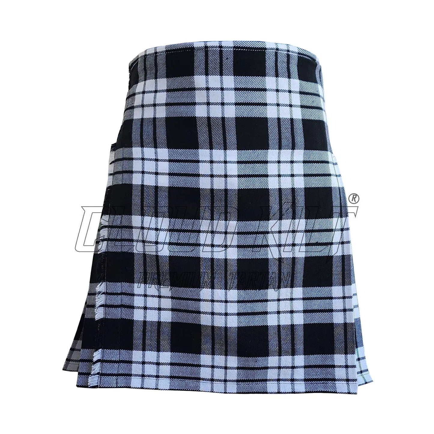 McFarlane Black & White Tartan Kilt CLOUD KILT