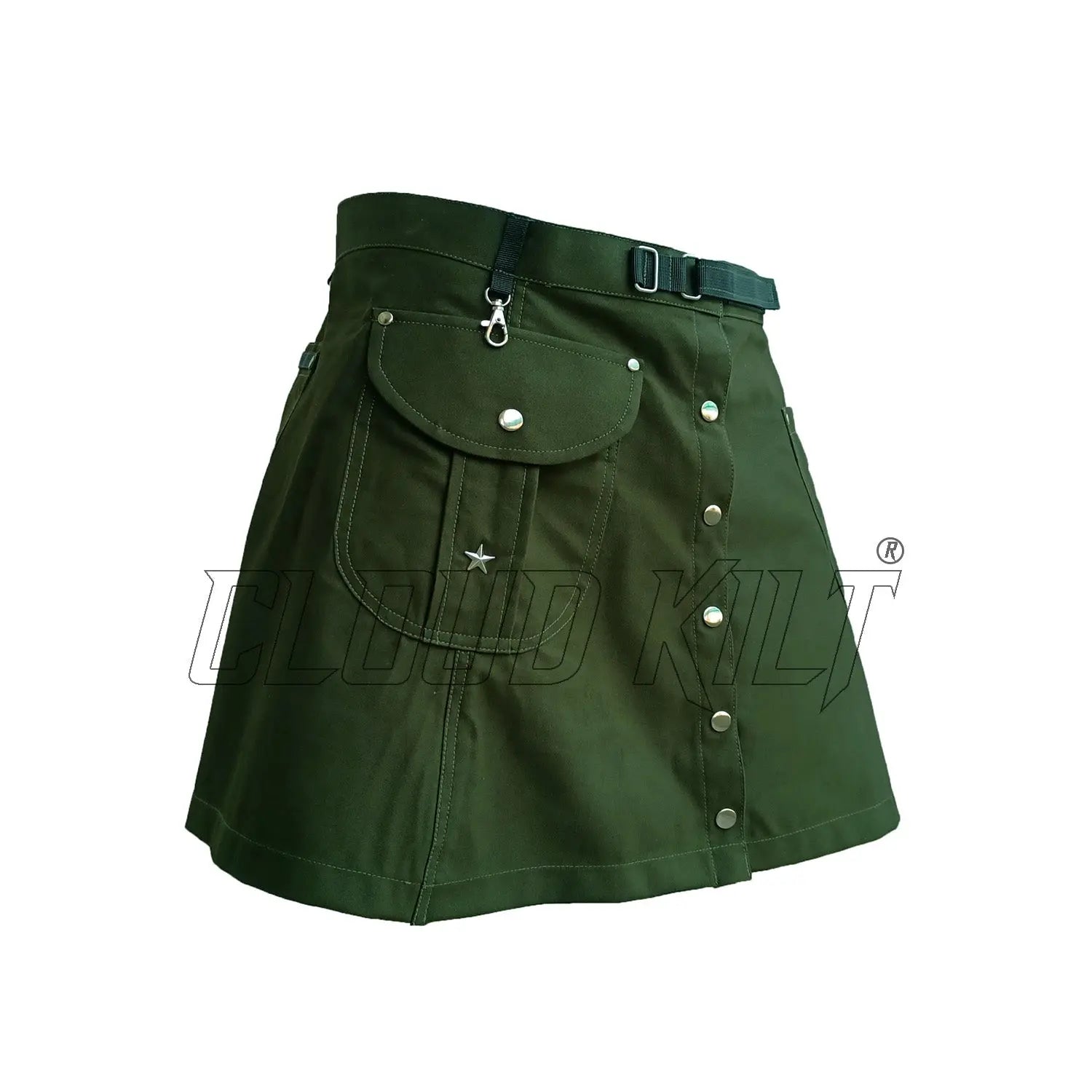 Olive Green Women Fashion Kilt CLOUD KILT