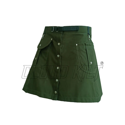 Olive Green Women Fashion Kilt CLOUD KILT