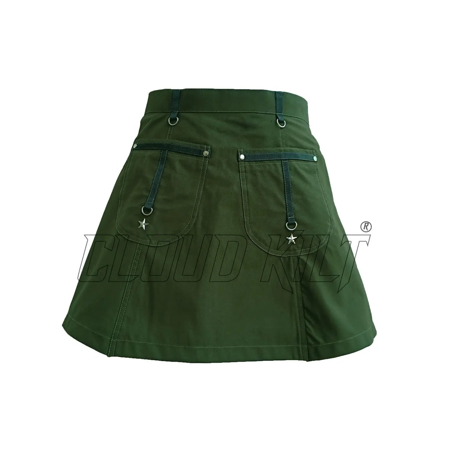 Olive Green Women Fashion Kilt CLOUD KILT