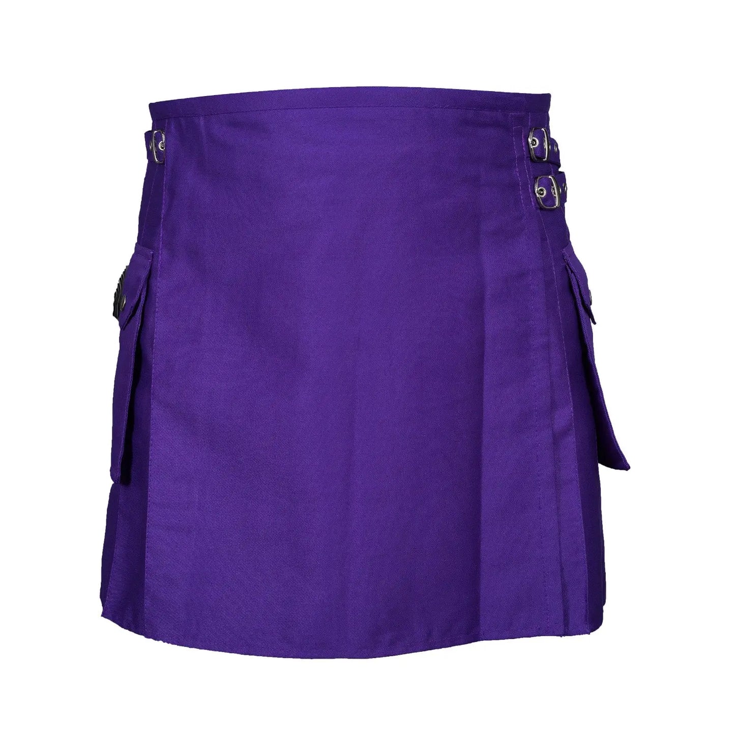 Purple Women Utility Kilt With Cargo Pockets CLOUD KILT