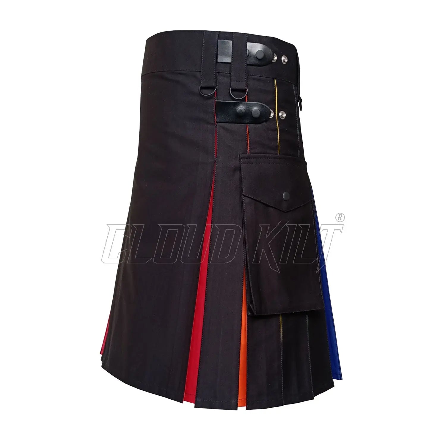 Rainbow Hybrid Deluxe Utility Kilt CLOUD KILT