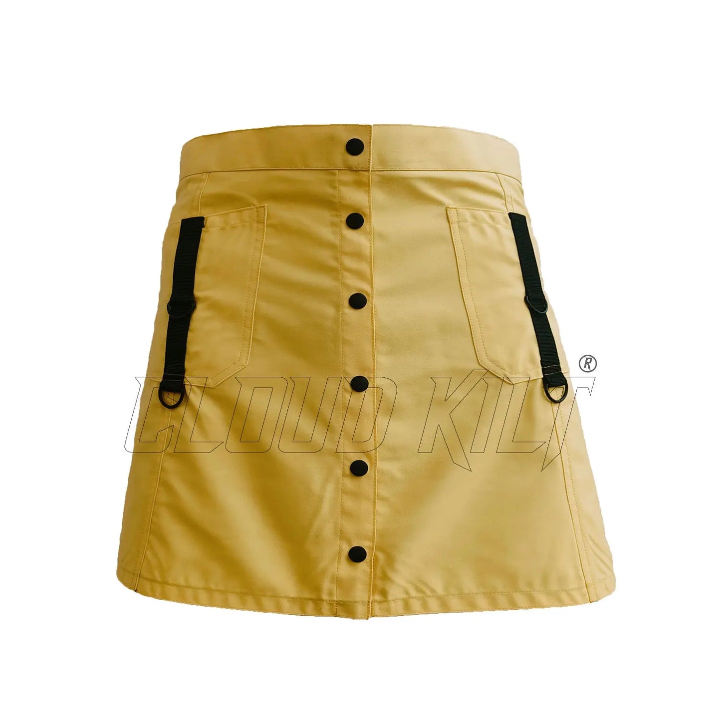 Yellow With Black Women Fashion Kilt CLOUD KILT