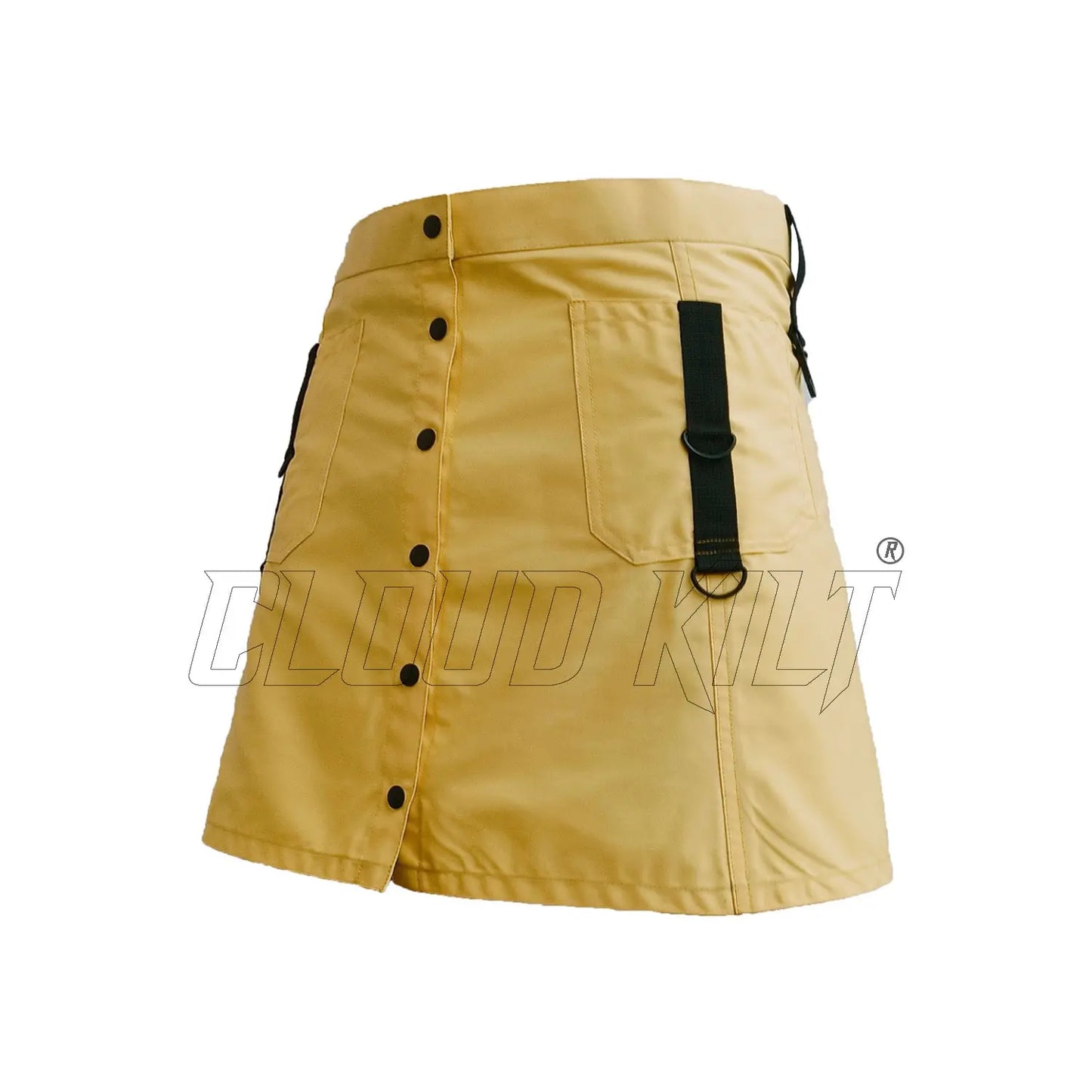 Yellow With Black Women Fashion Kilt CLOUD KILT